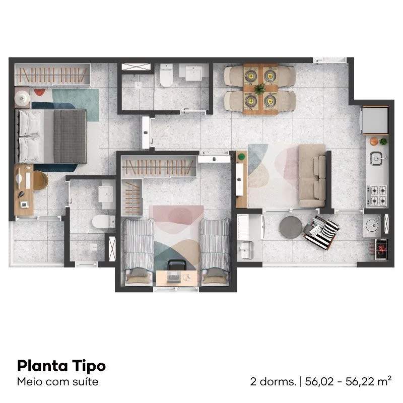 Apartamento, 2 quartos, 51 m² - Foto 19