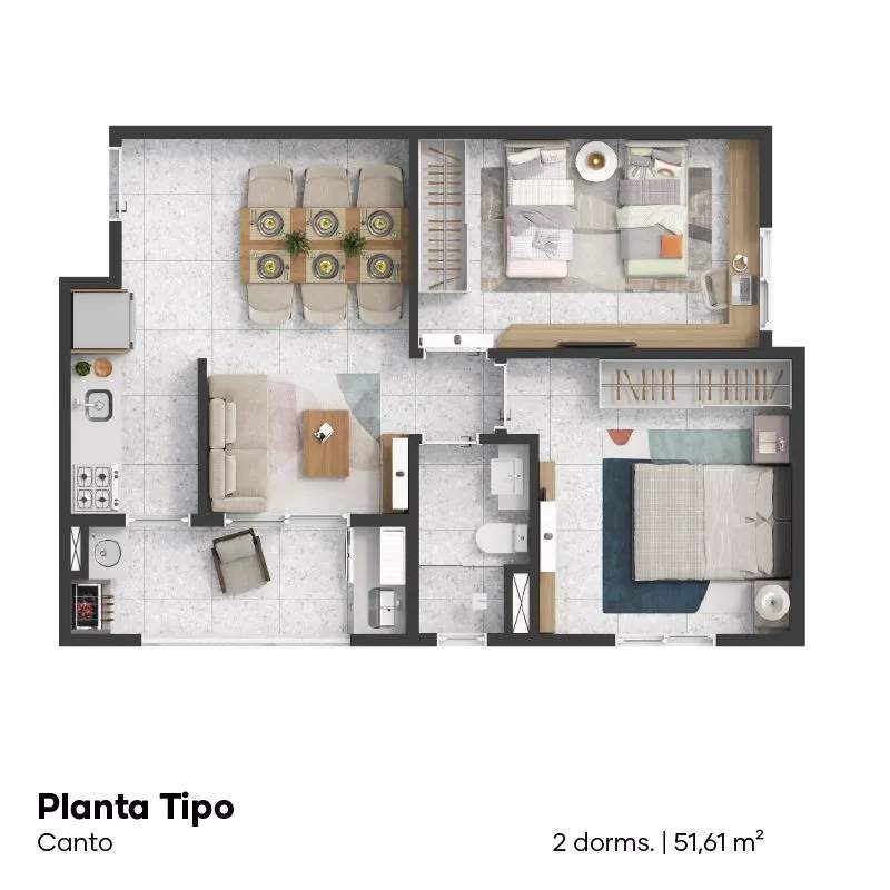 Apartamento, 2 quartos, 51 m² - Foto 20